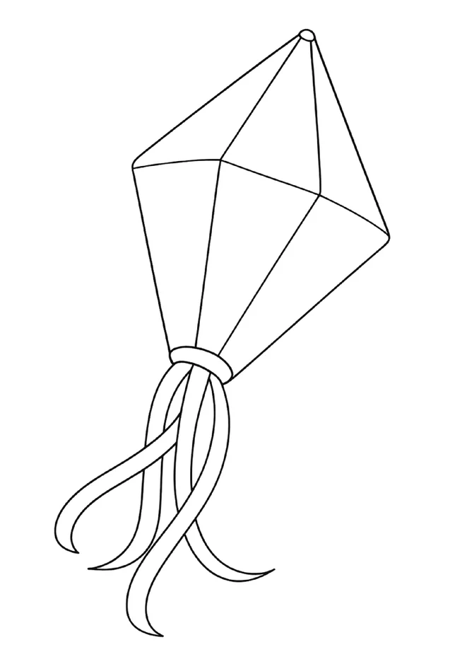 desenho de balao junino para colorir para imprimir e colorir - imagem 2